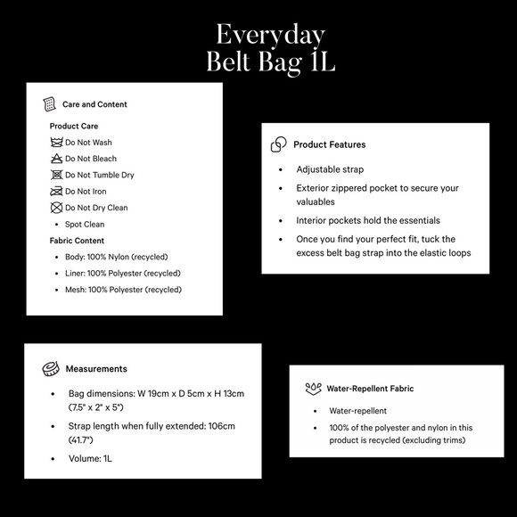 Lululemon Everyday Belt Bag 1L Citra Lime - Picture 6 of 6